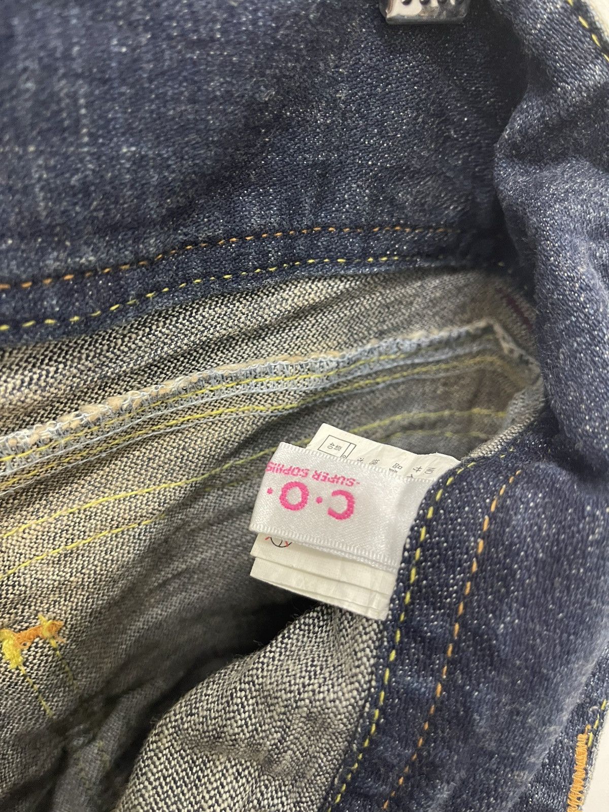 If Six Was Nine Rare Vintage COLZA Back Embroidery Wings Flare Size US 29 - 12 Thumbnail
