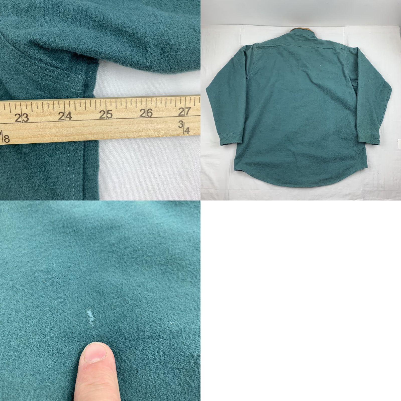 Vintage VINTAGE Deerskin Shirt XL Green Button-Up Flannel Outdoor Hunting 90s Mens Size US XL / EU 56 / 4 - 8 Thumbnail