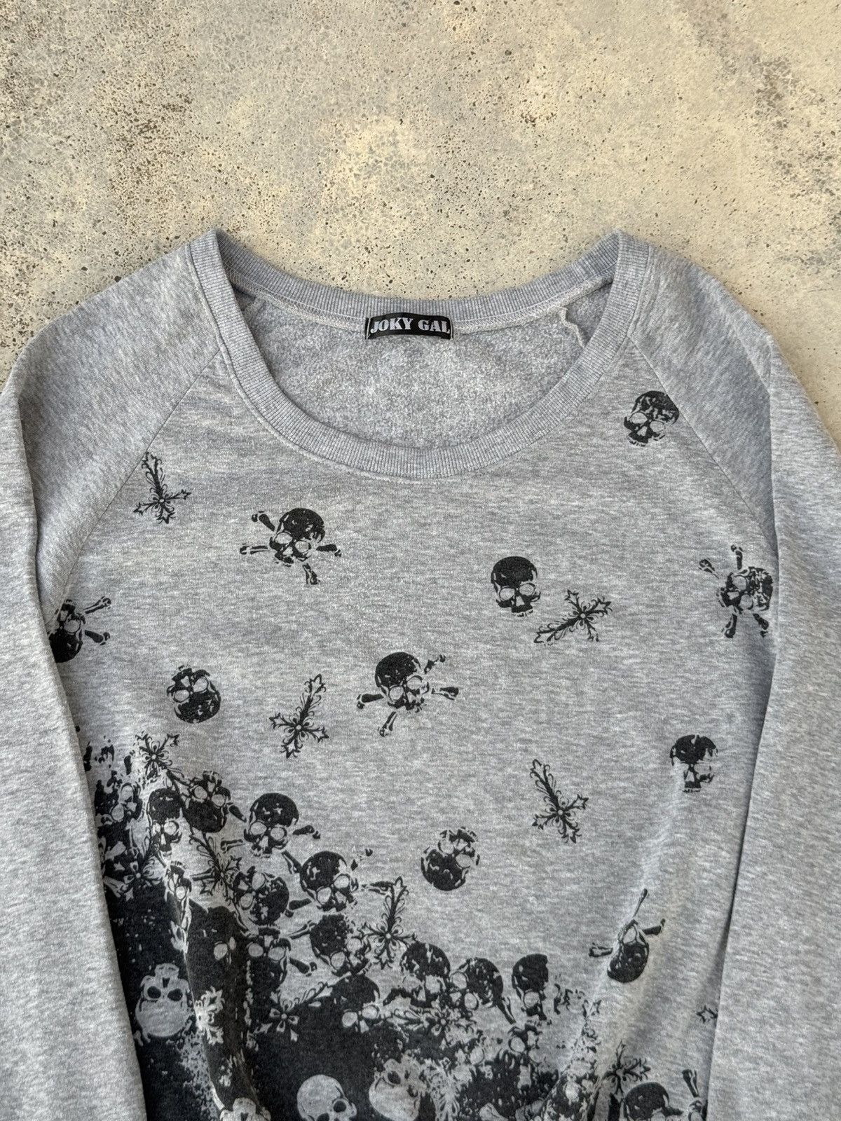 If Six Was Nine × Japanese Brand × Le Grande Bleu (L.G.B.) Skull Wild Poems Hard Cross Anarchy Punk Sweat Size US M / EU 48-50 / 2 - 2 Thumbnail