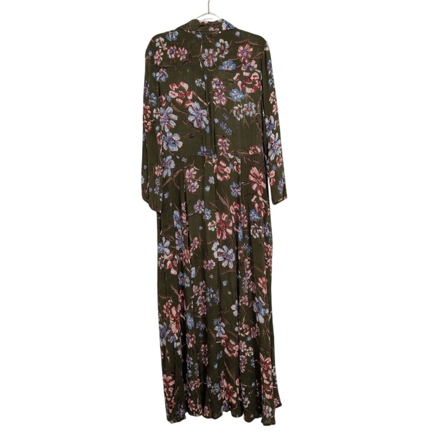 Designer Woman Within Floral Maxi Dress Womens Size 14W Green Size XL / US 12-14 / IT 48-50 - 7 Thumbnail