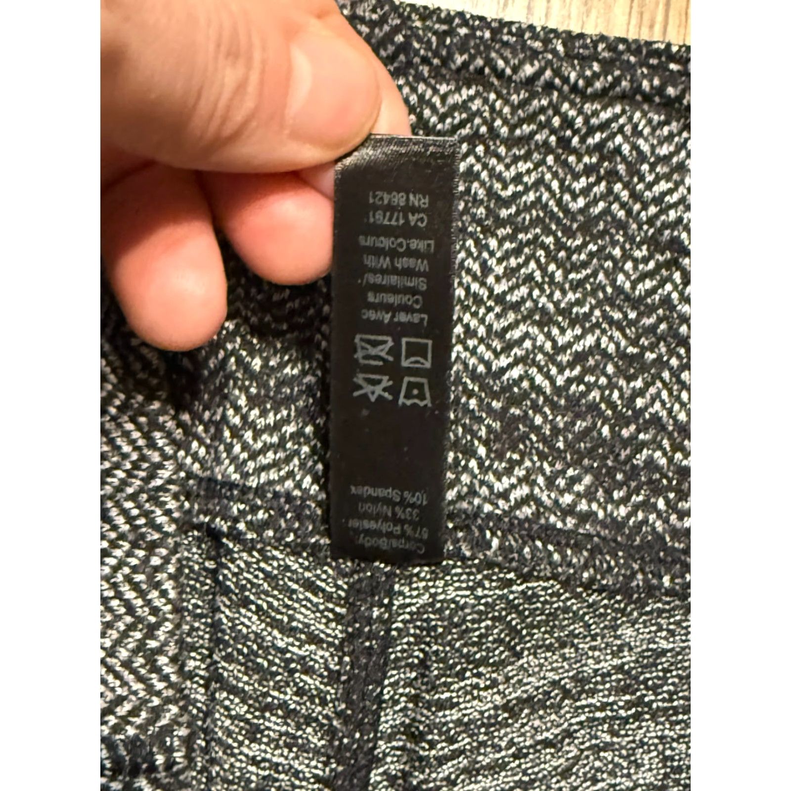 Kyodan Kyodan Leggings Women's Petite Small Grey White Pull On Leggings Mid Rise Size 28" / US 6 / IT 42 - 5 Thumbnail