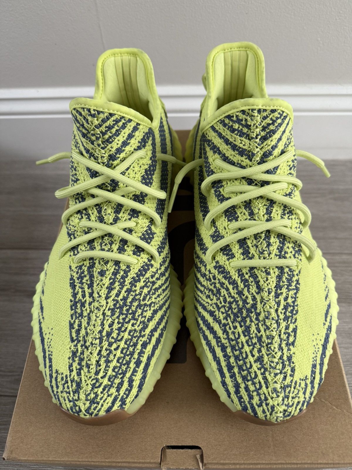 Adidas ADIDAS Yeezy Boost 350 V2 Semi Frozen Yellow B37572 Sz 12 Size US 12 / EU 45 - 5 Thumbnail