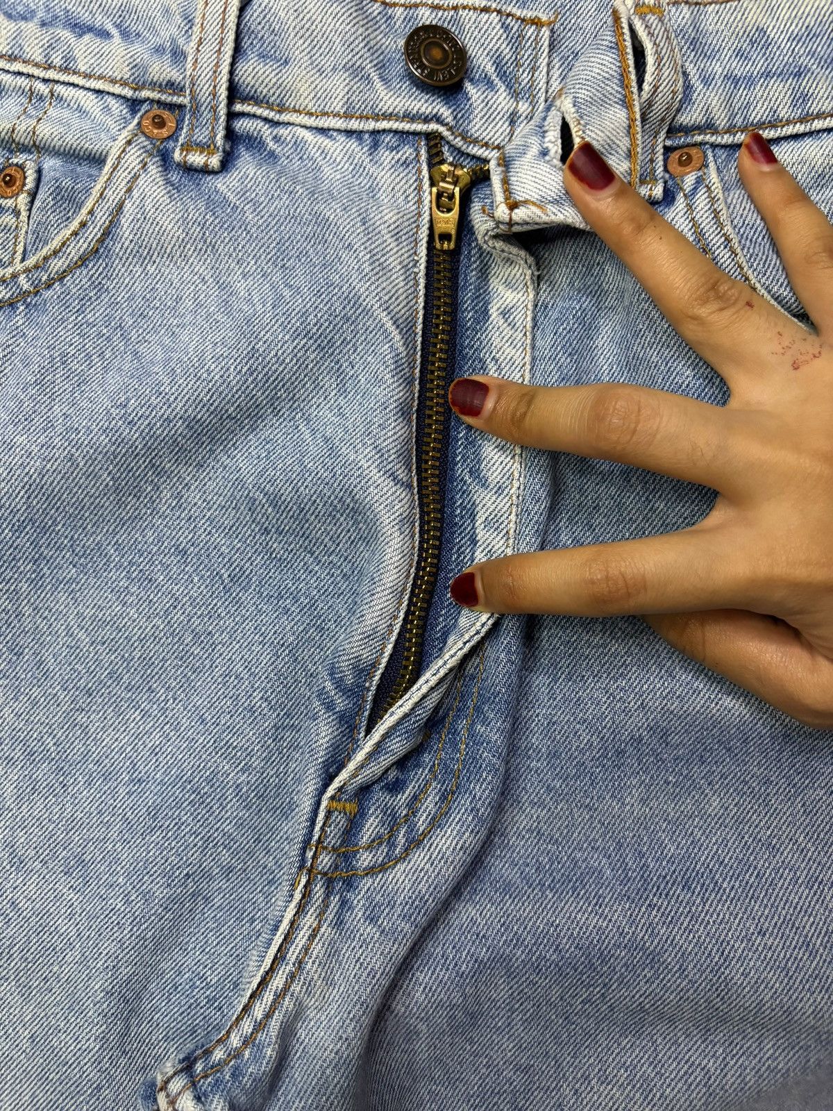 Levi's Vintage 90s Levis 616 Blue Wash Jeans Size US 32 / EU 48 - 3 Thumbnail