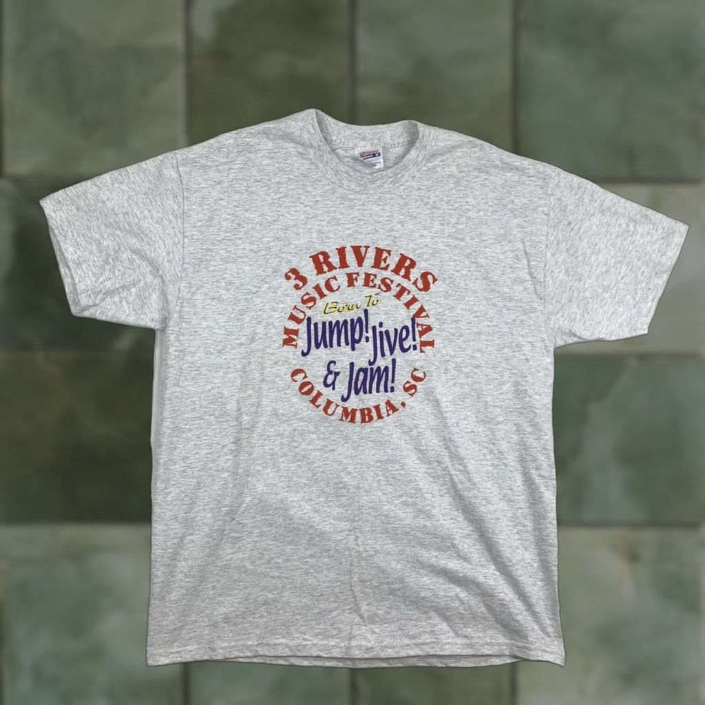 Hanes Vintage 3 Rivers Music Festival Columbia South Carolina T Shirt Adult Large Y2K Size US L / EU 52-54 / 3 - 1 Thumbnail