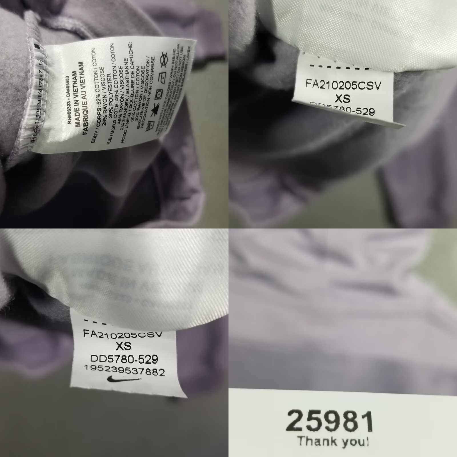 Nike Nike Sportswear Hoodie Women's XS Pullover Fleece Logo Purple Sweatshirt Sportswear Athletic/Casual Nike Womens XS Hoodie Purple Logo Sweatshirt Size XS / US 0-2 / IT 36-38 - 8 Thumbnail