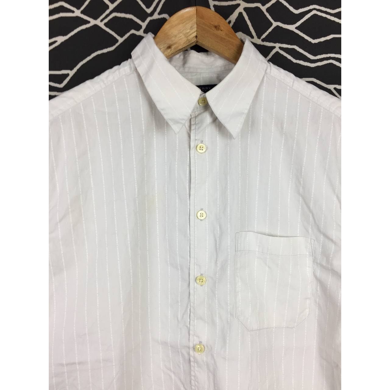 Burberry × Vintage Burberry London Short Sleeve Button Up Shirt Size M Size US M / EU 48-50 / 2 - 3 Thumbnail