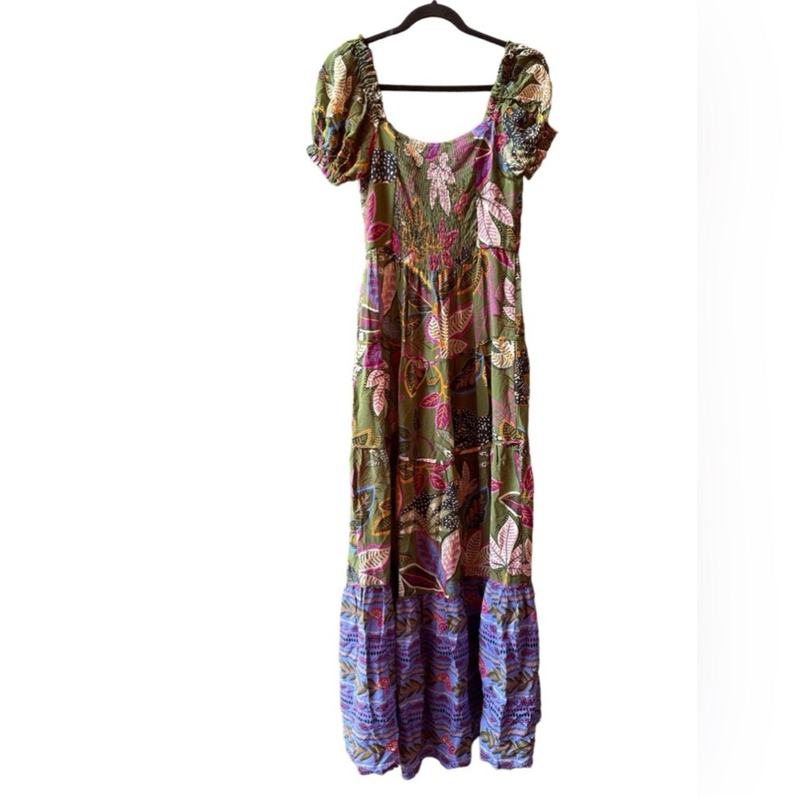 Farm Rio NWT Farm Rio Green Wild Jungle Corset Midi Dress Tropical S Size S / US 4 / IT 40 - 8 Thumbnail