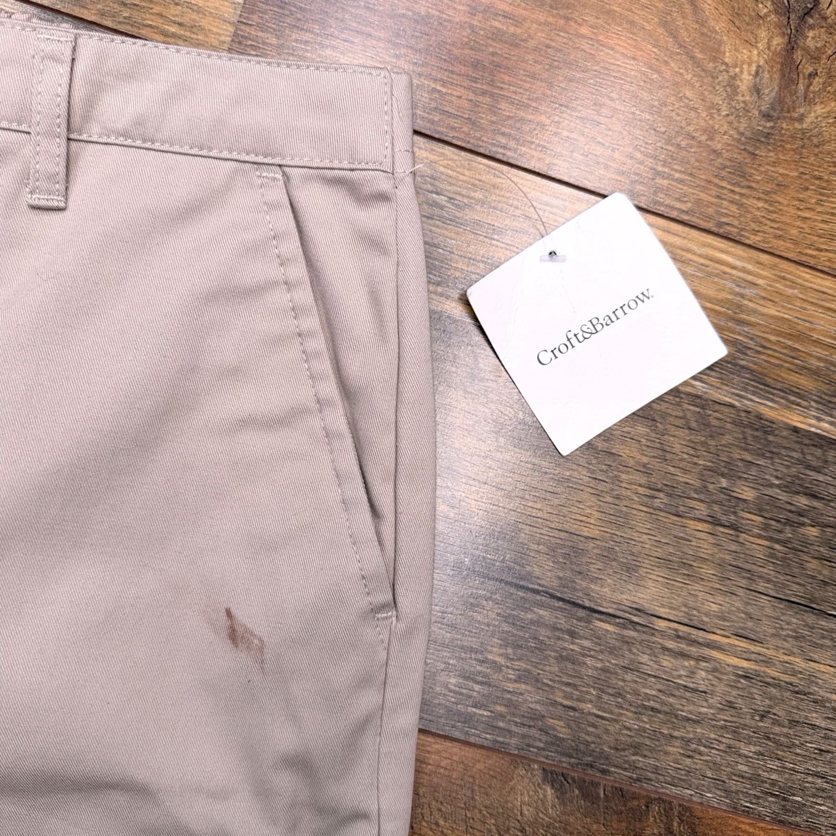 Croft & Barrow VINTAGE Croft & Barrow Pants Womens 16 Short Khaki Elastic Waist New Size 38" / US 16 / IT 52 - 4 Thumbnail