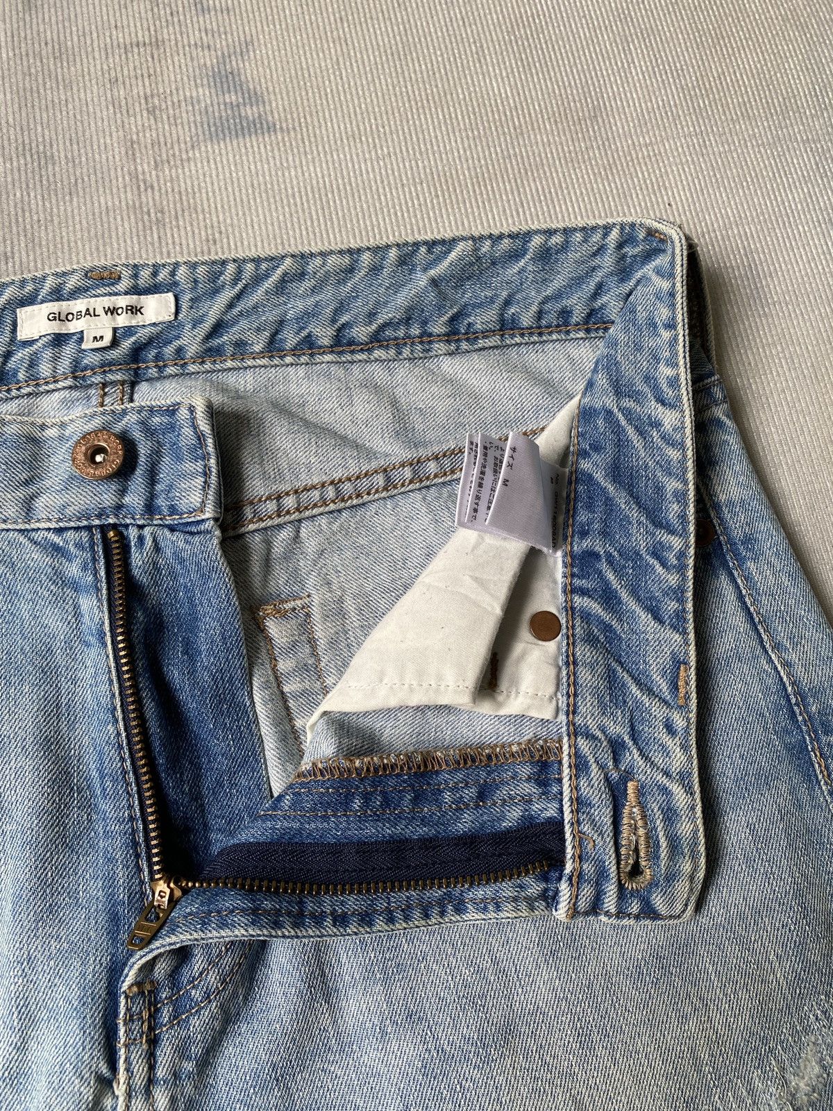 Global Work × Japanese Brand Global Work Japan Distressed Patchwork Design Jeans Size US 32 / EU 48 - 15 Thumbnail