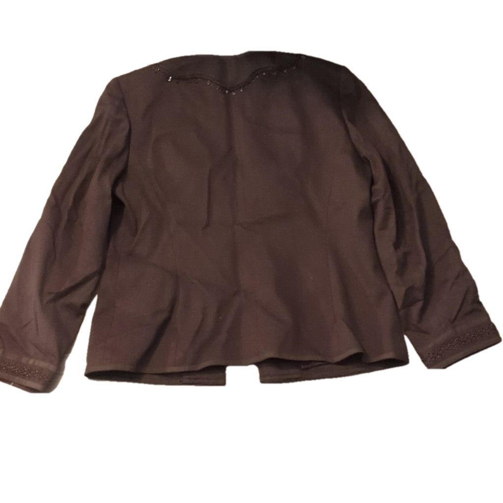 Talbots Talbot's brown beaded jacket size 16 Size XXL / US 16-18 / IT 52-54 - 7 Thumbnail