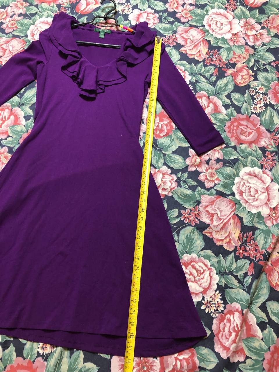 Ralph Lauren Vintage Ralph Lauren Purple Y2K Midi Dress Size XS Size XS / US 0-2 / IT 36-38 - 10 Thumbnail