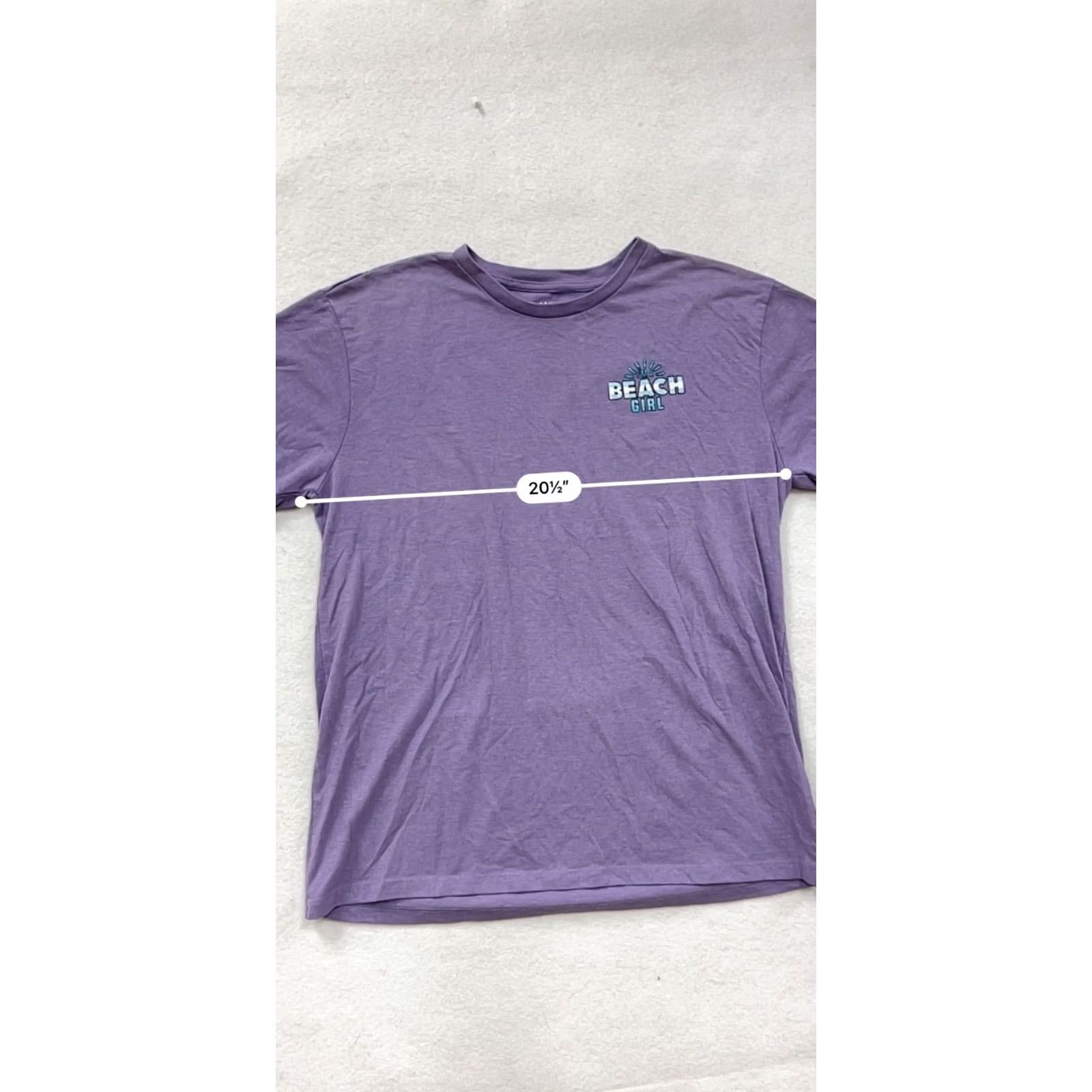 Vintage VINTAGE Beach Girl Graphic T-Shirt Purple Sunshine Raised XL Purple Unisex Adults Shirt Womens/Mens (adjust to since gender not specified) Size XL / US 12-14 / IT 48-50 - 8 Thumbnail