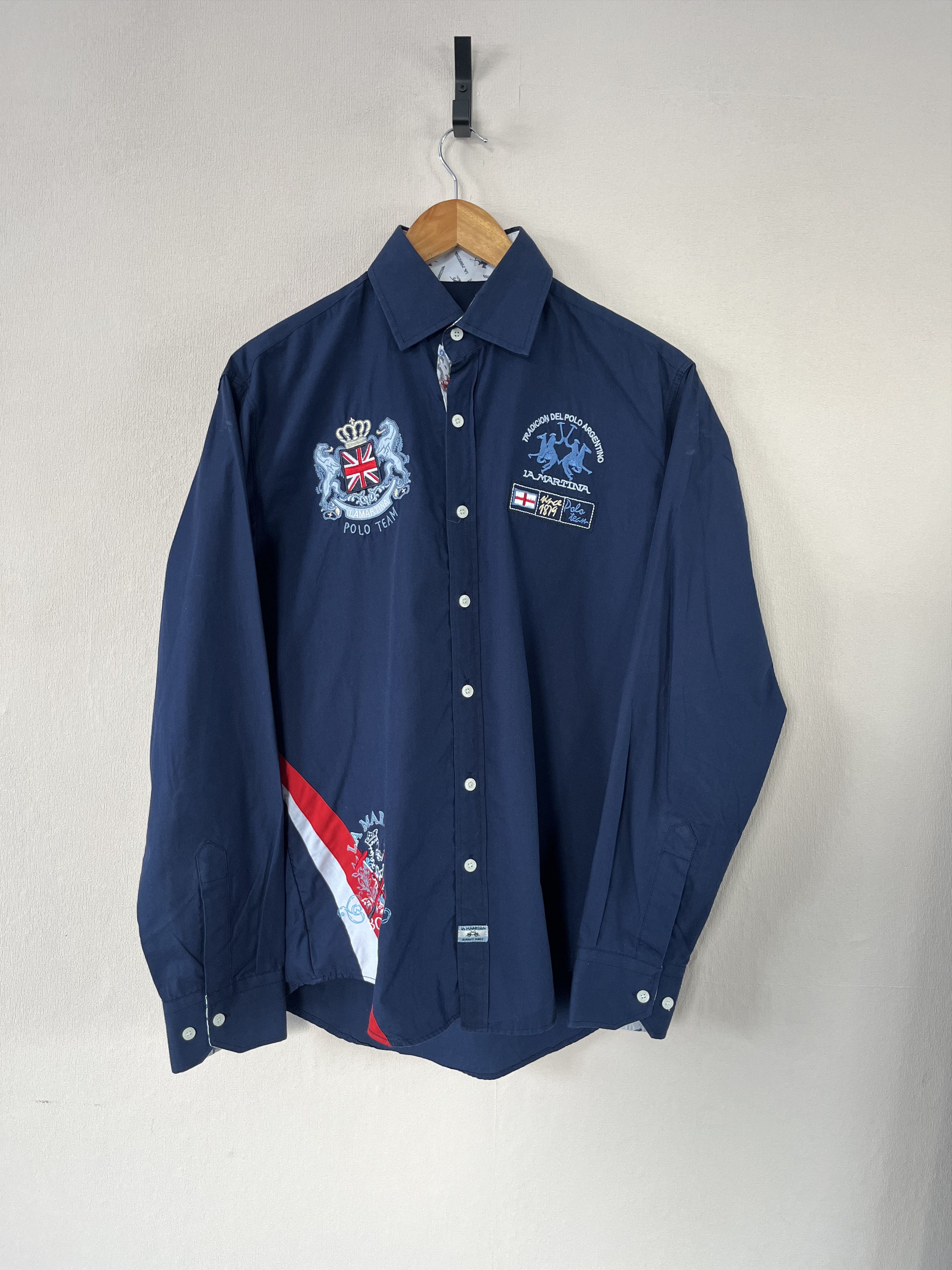 La Martina La Martina Buenos Aires Polo Team England Men’s Shirt Size US L / EU 52-54 / 3 - 1 Thumbnail