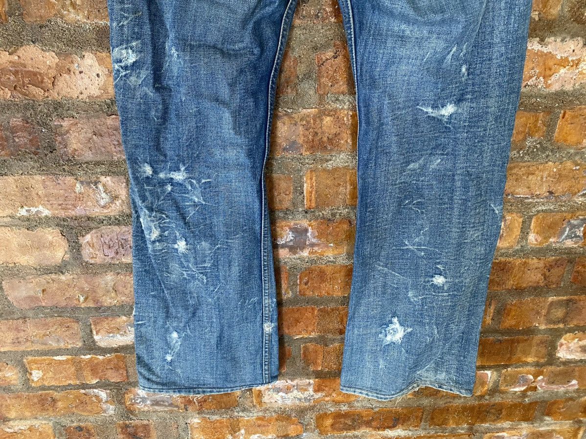 Diesel 2000s Diesel Distressed Dirty Whisker raw flare denim Size US 33 - 17 Thumbnail