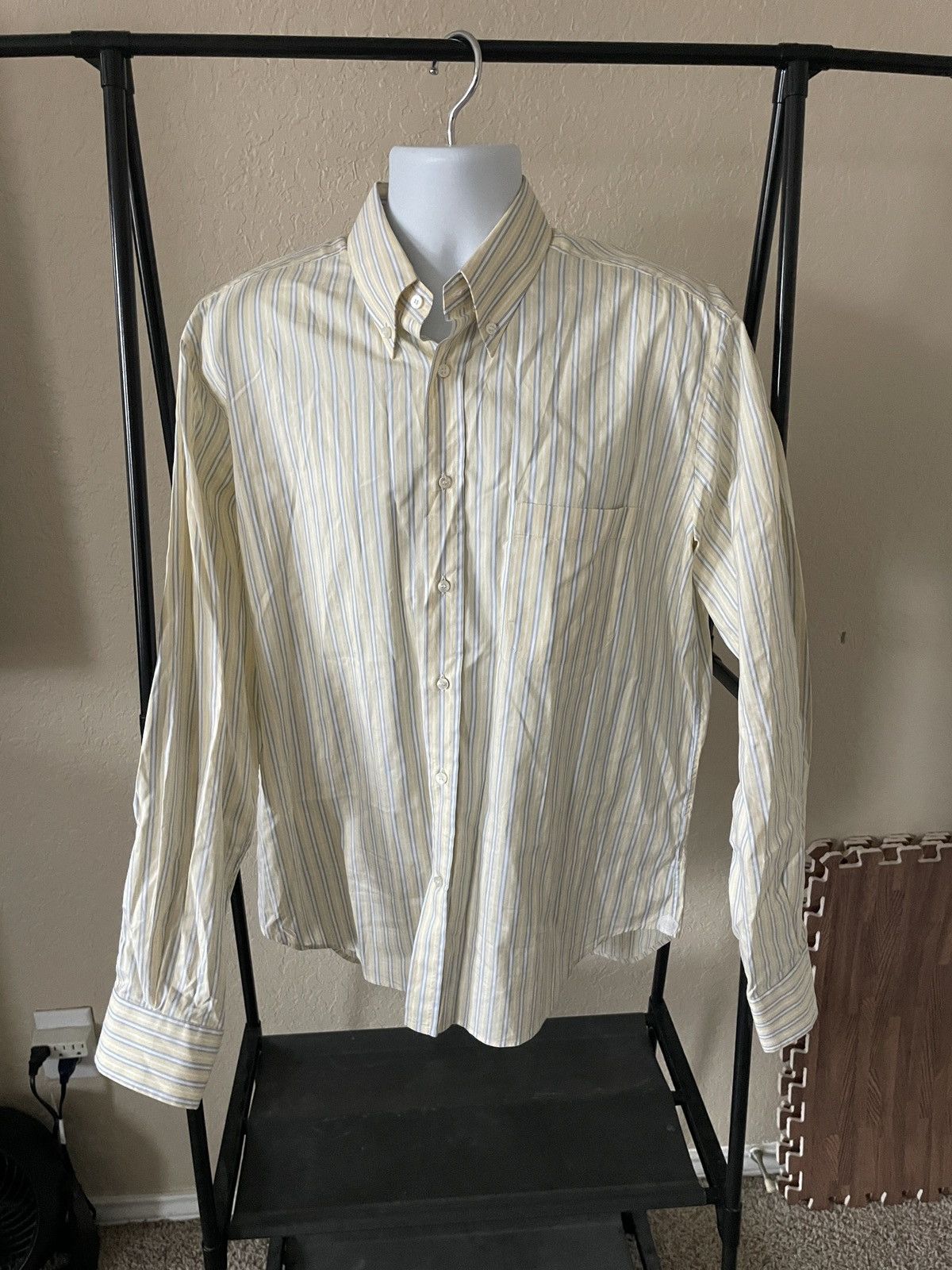 Loro Piana Striped Button down 100% cotton shirt Size US XL / EU 56 / 4 - 1 Thumbnail