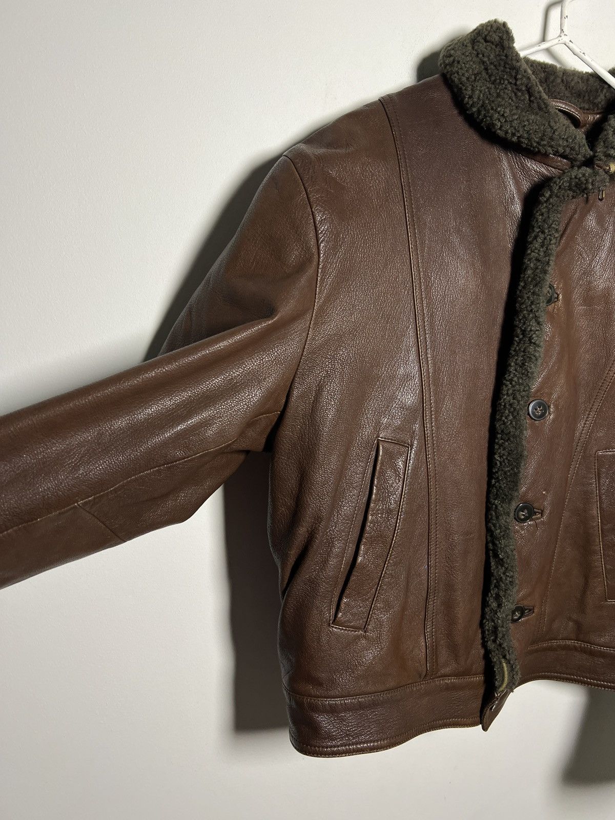 Giorgio Armani Giorgio Armani runway shearling aviator jacket archive Size US M / EU 48-50 / 2 - 10 Thumbnail