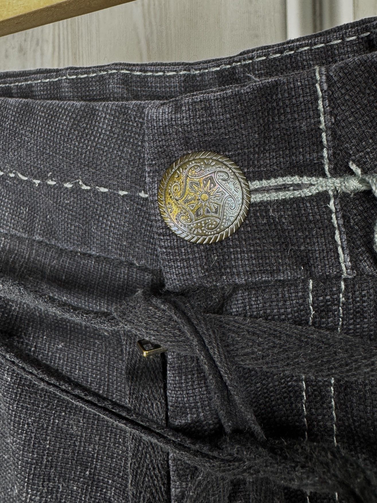 If Six Was Nine R867 y2k Avant Garde bondage style assymetrical pants cargo Size 32" / US 10 / IT 46 - 6 Thumbnail