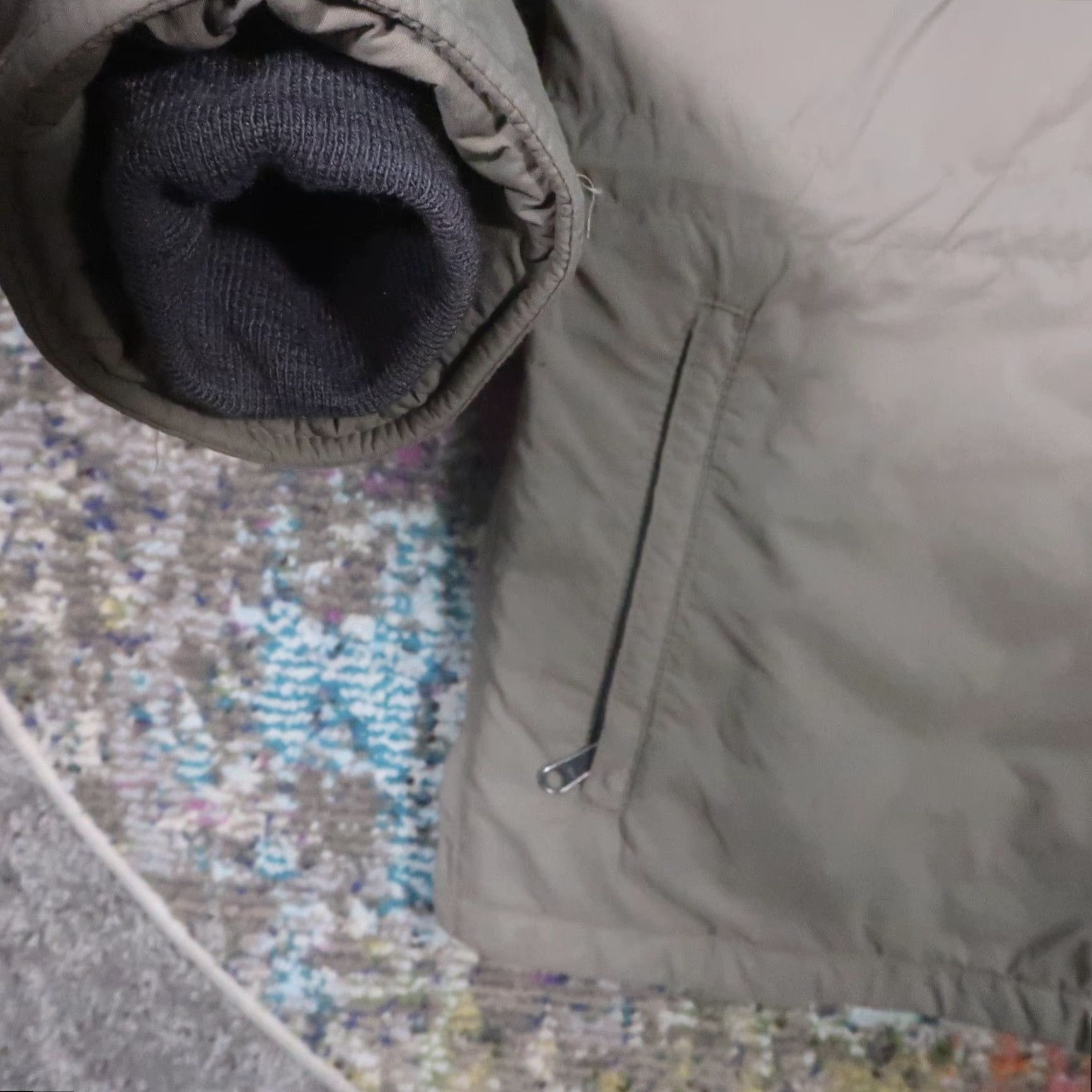 The North Face VINTAGE The North Face Parka Jacket L USA 90s Government Issue Removable Hood Beige Nylon Canvas Zip Snap Mens Reg Large Hooded Size US L / EU 52-54 / 3 - 7 Thumbnail
