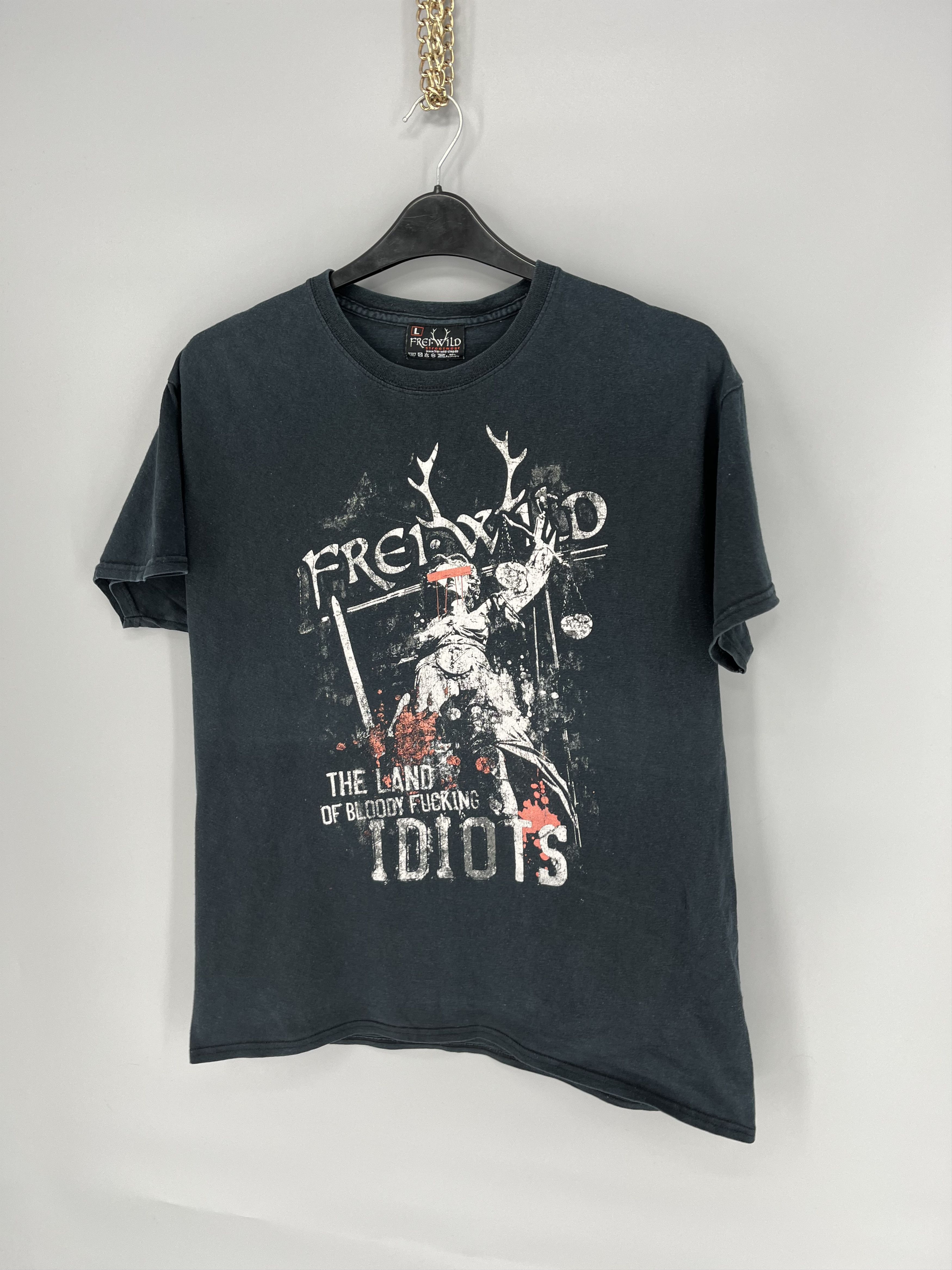 Band Tees Vintage Frei WILD Band tee Skull T shirt Black Size US L / EU 52-54 / 3 - 3 Thumbnail