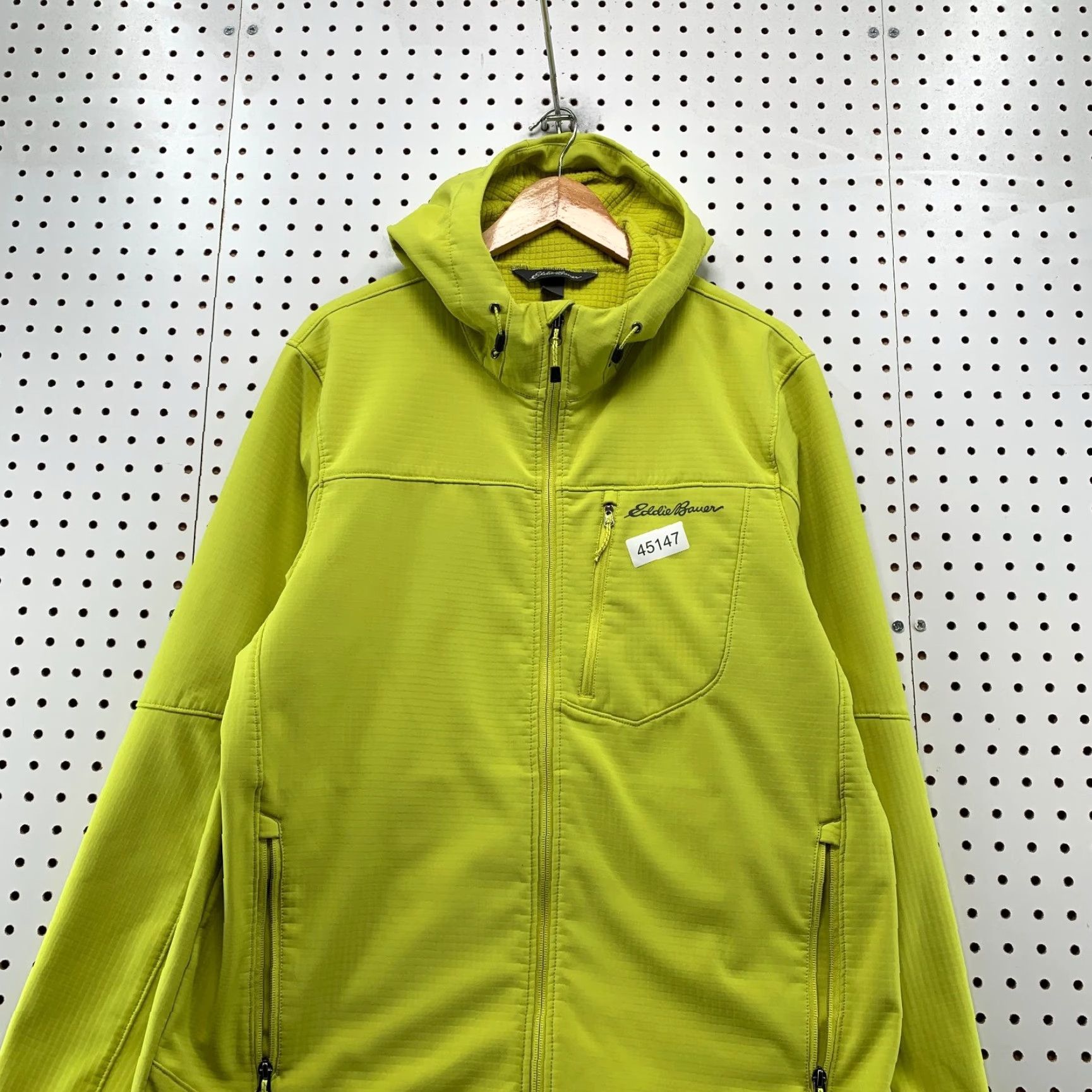 Eddie Bauer Eddie Bauer Thermal Jacket Mens Large Stratify Green Hooded Citron Mid Layer Size US L / EU 52-54 / 3 - 2 Thumbnail