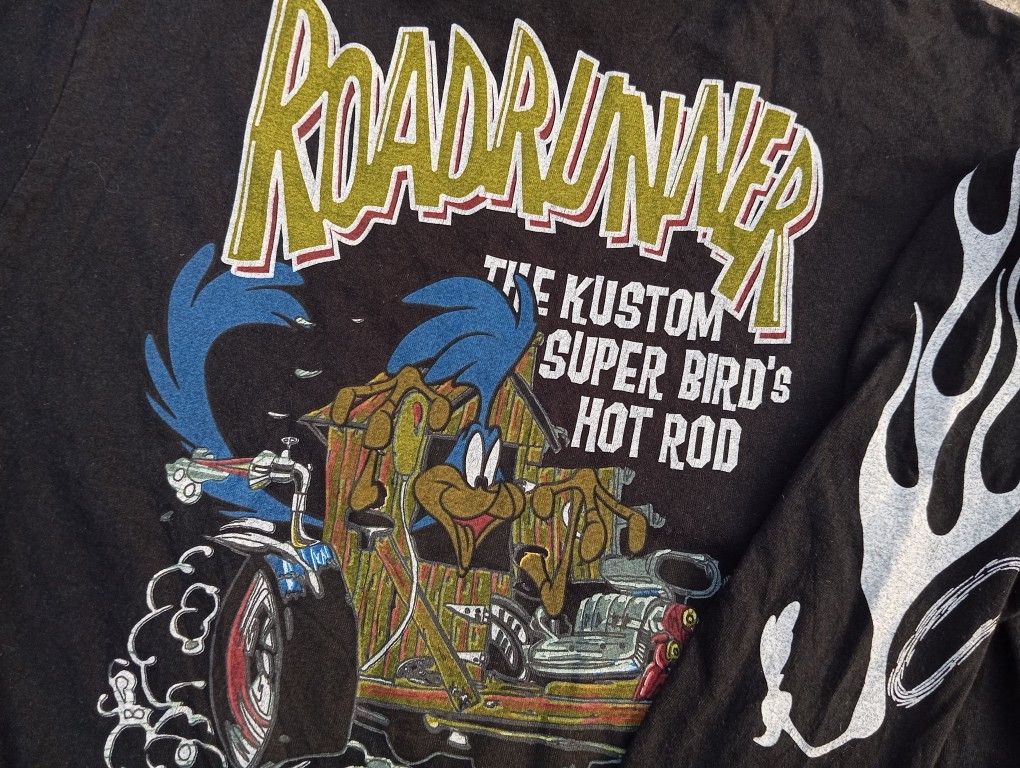 Cartoon Network × Sugar Cane Vtg Sugar Cane x Looney Tunes Road Runner Cartoon L/S Tshirt Size US M / EU 48-50 / 2 - 1 Thumbnail