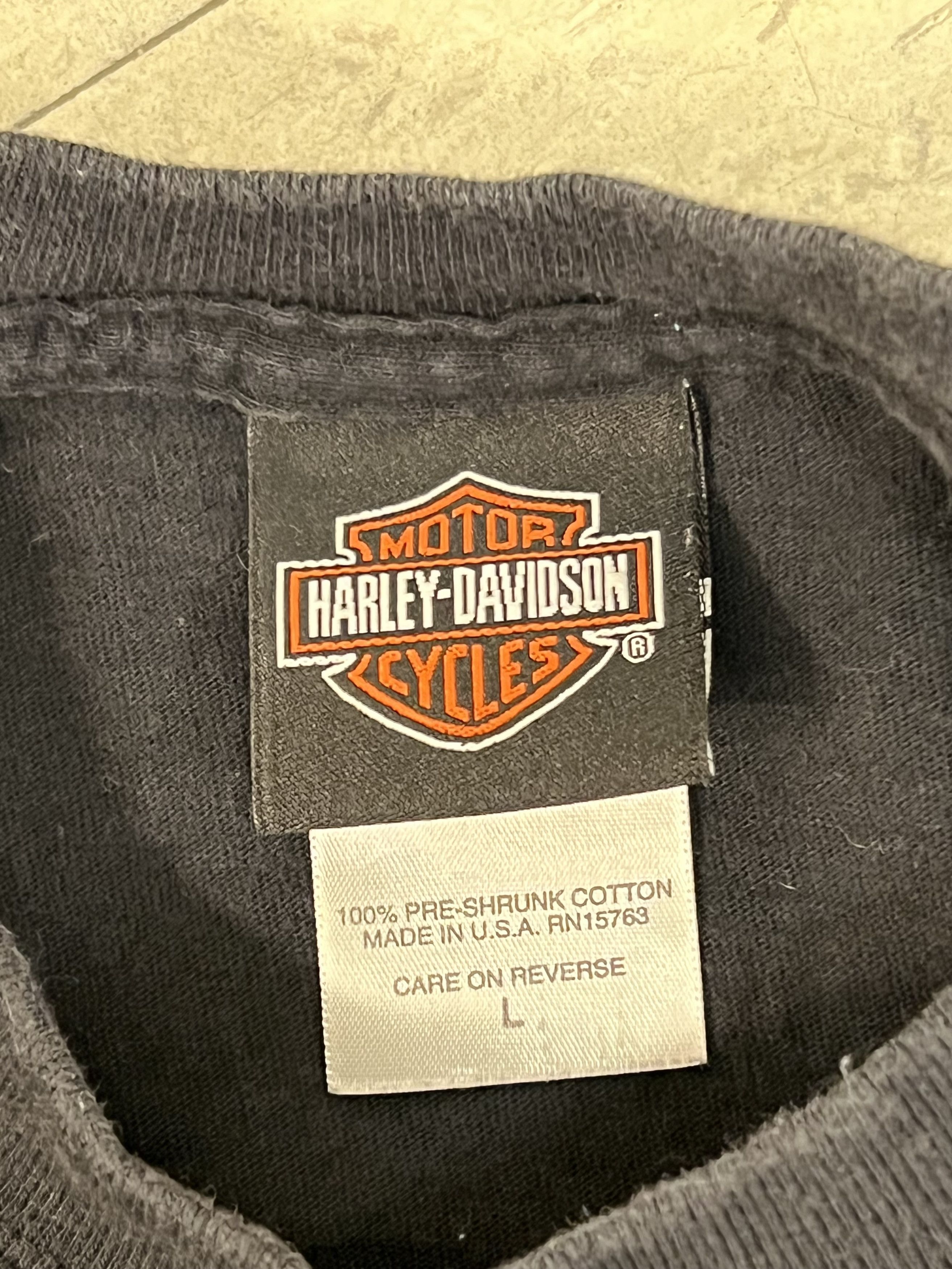 Harley Davidson × Vintage Harley Davidson Vintage Germnay 2000’s T-shirt Size US L / EU 52-54 / 3 - 3 Thumbnail