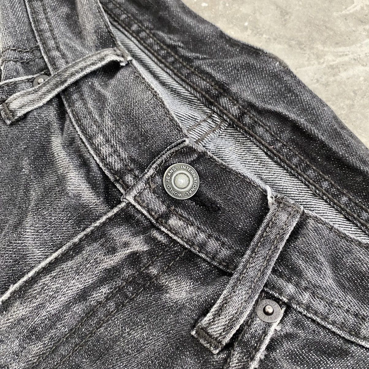 Japanese Brand Edge Rupert Japan Washed Grey Panelled Flared Jeans Size US 30 / EU 46 - 9 Thumbnail
