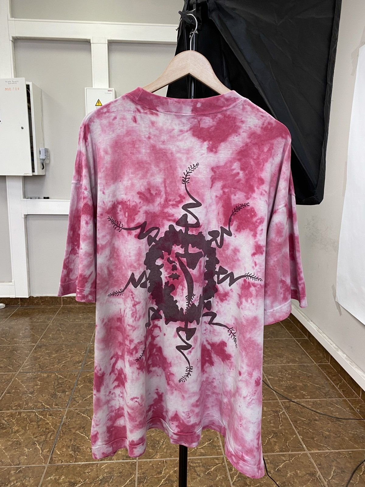 Japanese Brand 🇯🇵☯️ Vintage 90s Mushroom Yin Yang Japan T-Shirt tie dye Size US XXL / EU 58 / 5 - 1 Thumbnail