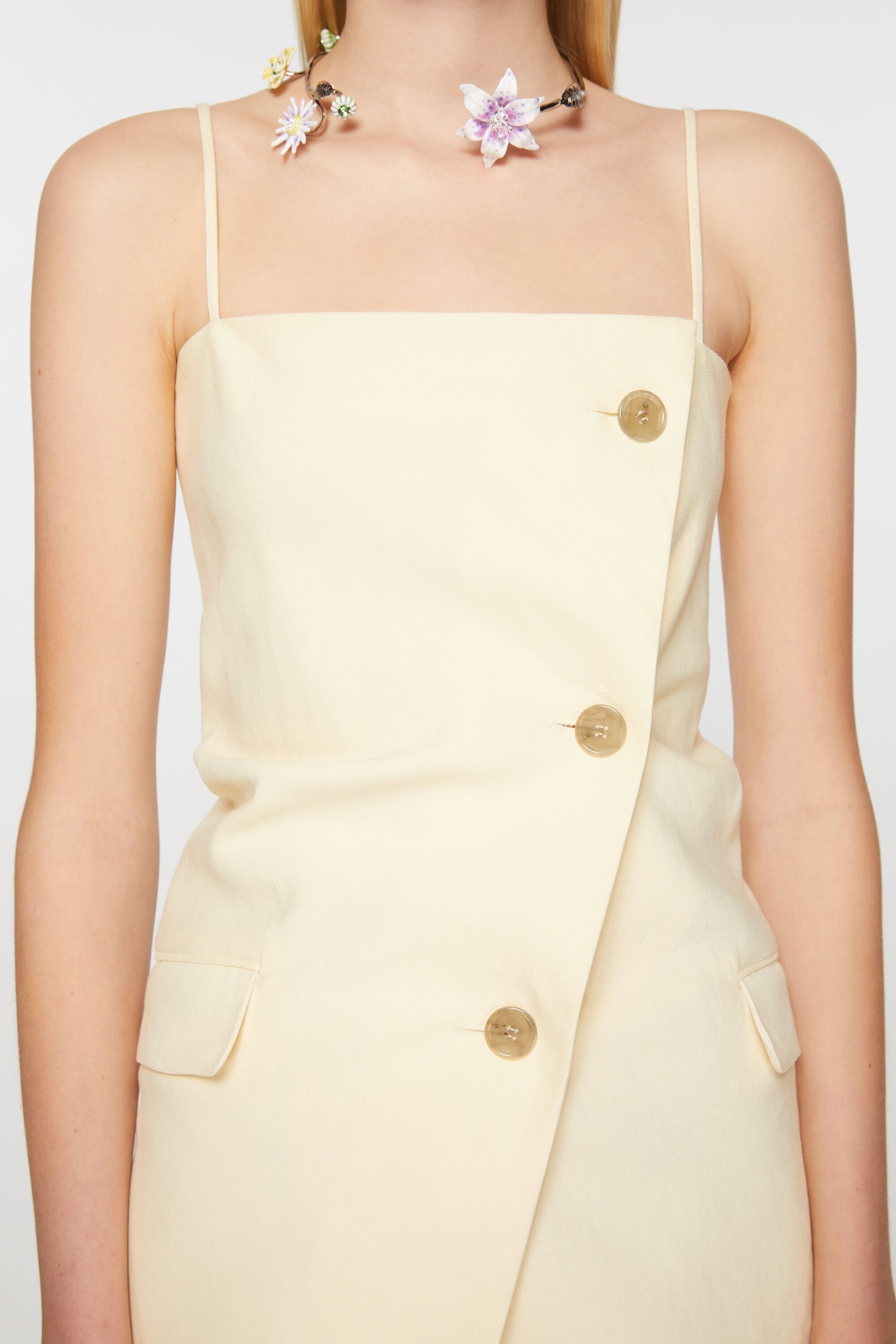 Acne Studios o1y0725 Tank Top in Pastel Yellow Size S / US 4 / IT 40 - 3 Thumbnail