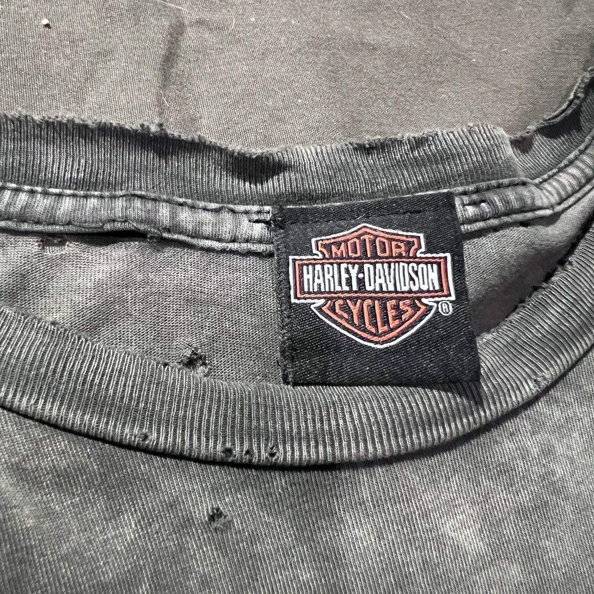 Vintage Vintage Y2K Harley Davidson Logo Distressed Thrashed Faded Size US L / EU 52-54 / 3 - 15 Thumbnail
