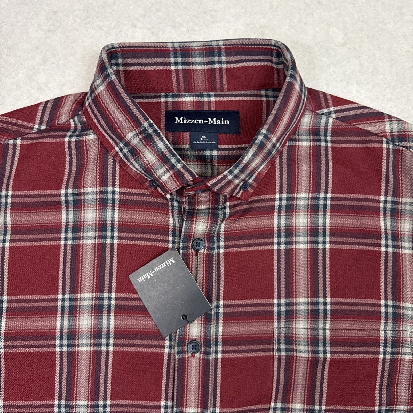 Mizzen+Main Mizzen And Main City Flannel Twill Shirt XL Plaid Trim Size US XL / EU 56 / 4 - 7 Thumbnail
