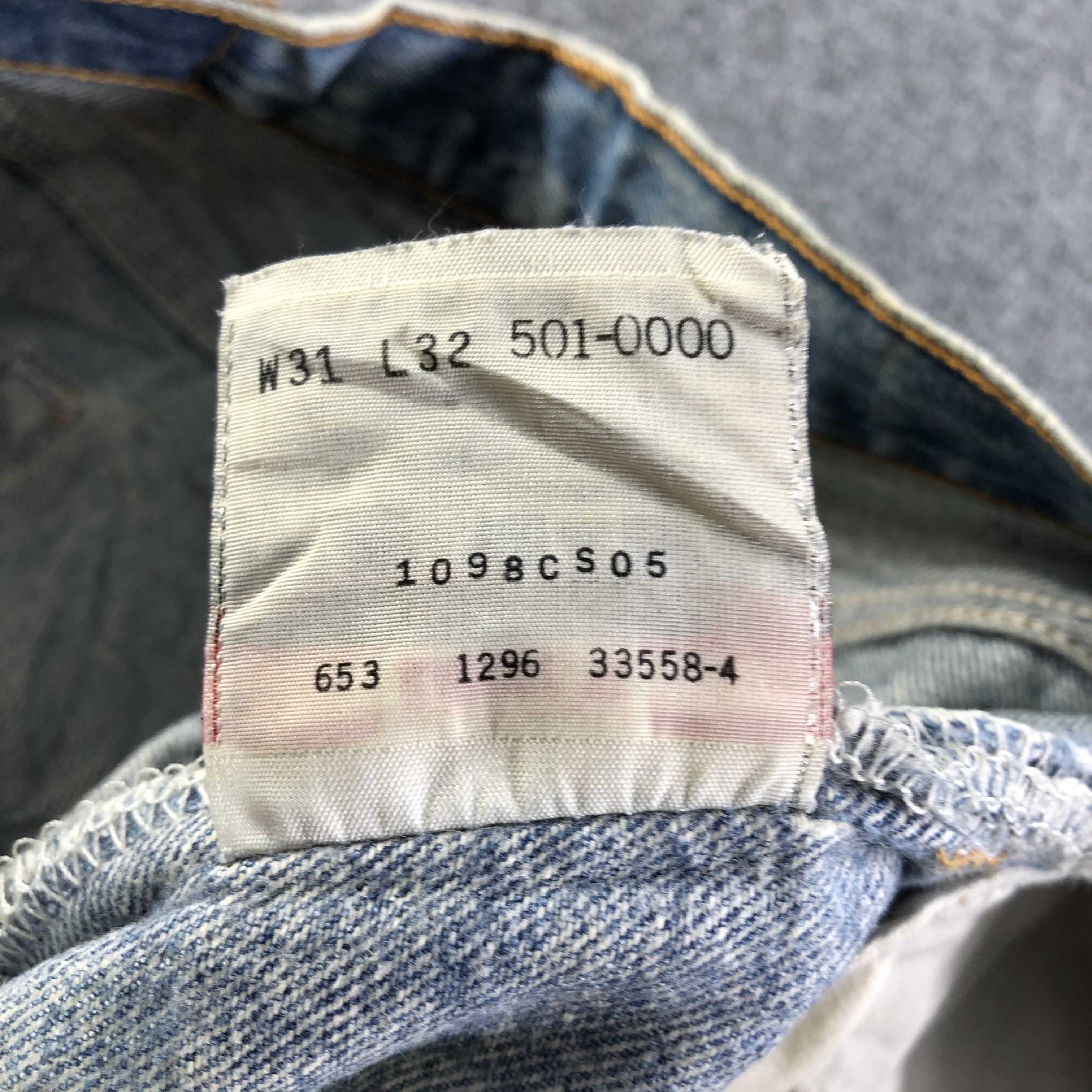 Levi's Vintage 90s Levis 501 Jeans-J3841 Size US 30 / EU 46 - 13 Thumbnail