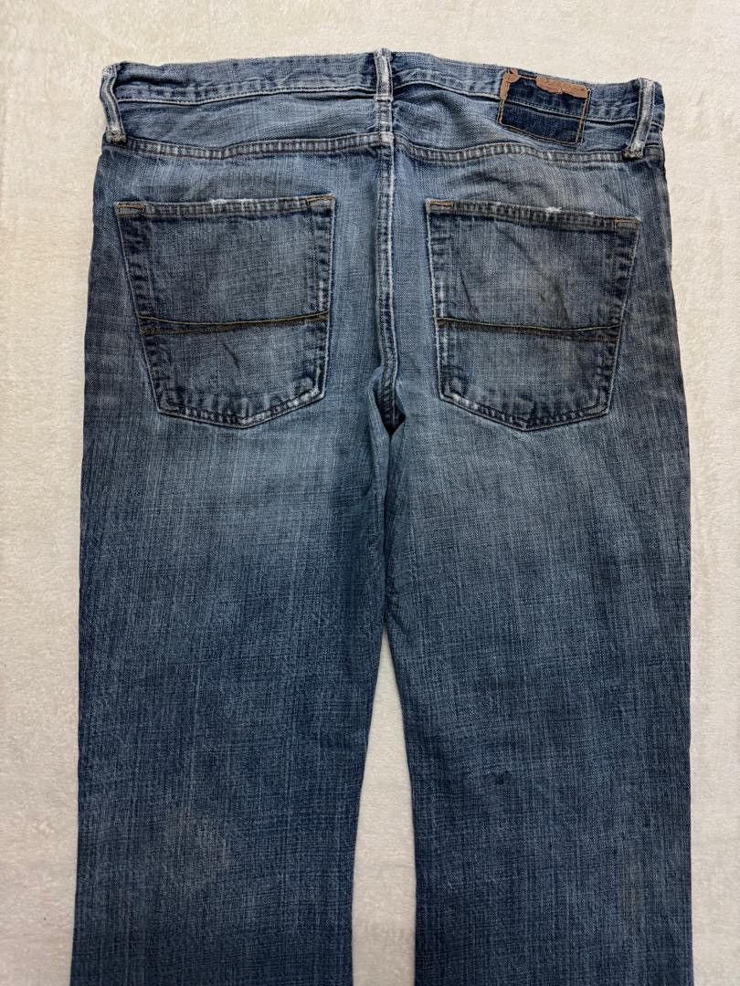 Levi's 💥INSANE💥CRAZY THRASHED ABRECROMBIE FLARED BELL BOTTOM JEANS Size US 35 - 19 Thumbnail