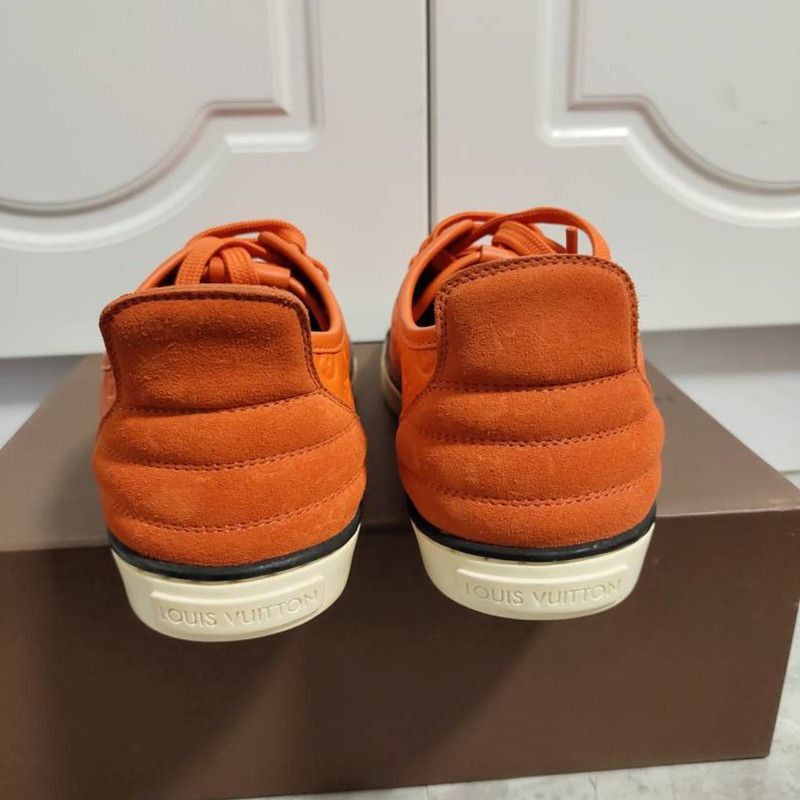 Louis Vuitton Louis Vuitton Casual Sneakers in Bright Orange - Size US 5.5 / EU 38 - 3 Thumbnail