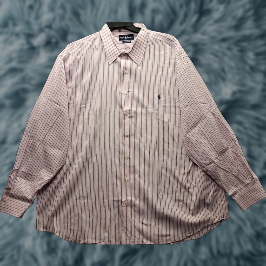 Ralph Lauren Ralph Lauren Shirt Mens 2XL Multicolor Striped Classic Fit Pony Logo Button Down Shirt Size US XXL / EU 58 / 5 - 1 Thumbnail