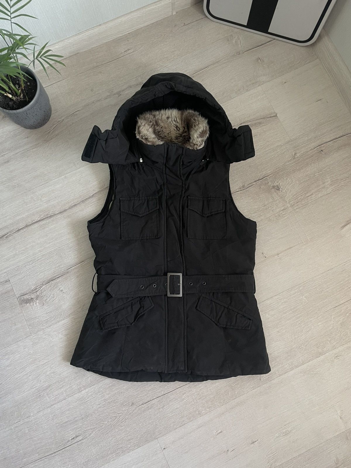 Hysteric Glamour × If Six Was Nine × Vintage Vintage Nylon Multi Pocket Goose Down Vest Fur Coat Y2k Size M / US 6-8 / IT 42-44 - 2 Thumbnail