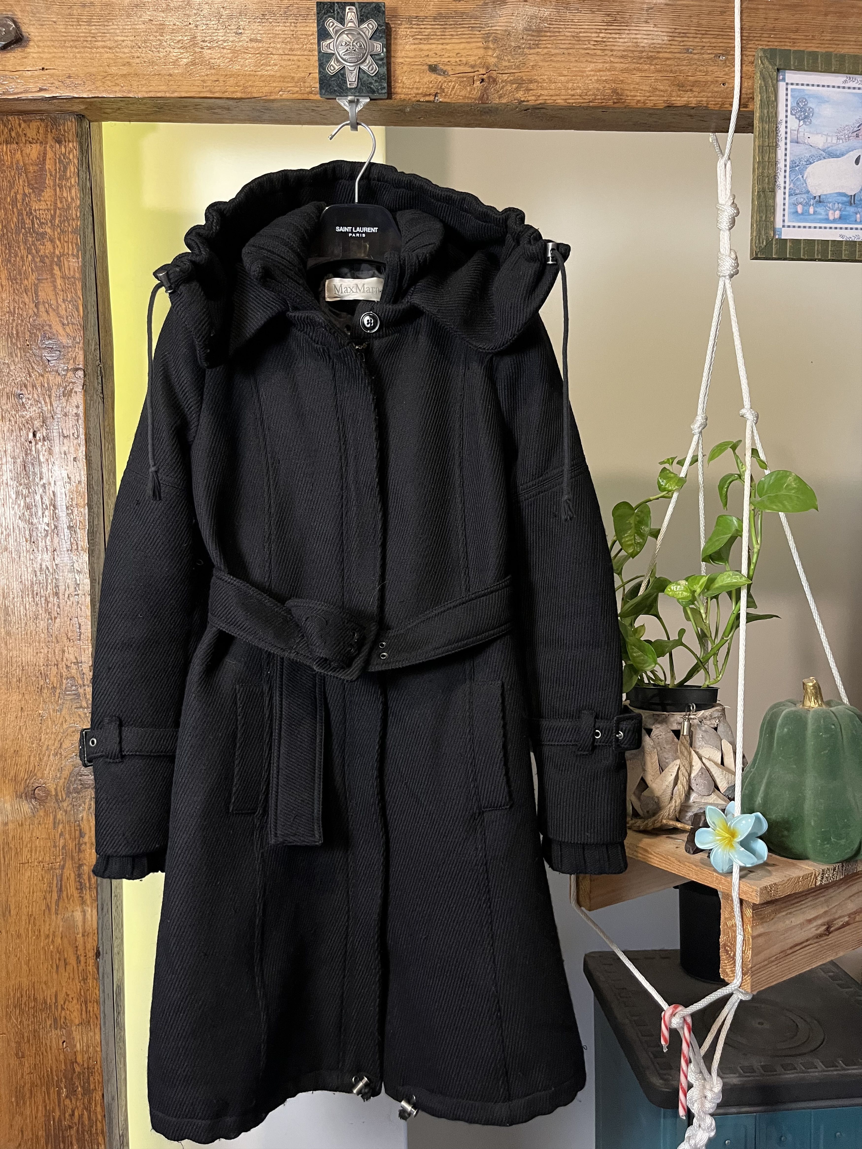 【関税&送料込】Max Mara White Cashmere Placido Cape White cashmere coat | Max Mara