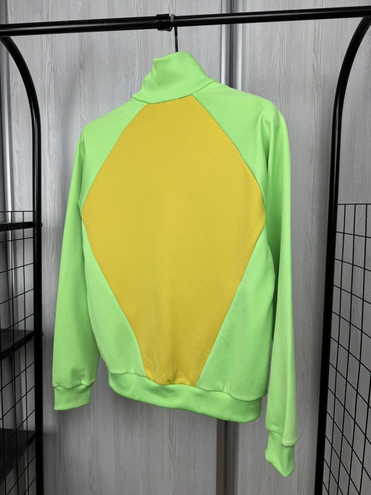 Adidas Adidas x Lotta Volkova Green Yellow Podium Track Top Jacket Size M / US 6-8 / IT 42-44 - 9 Thumbnail