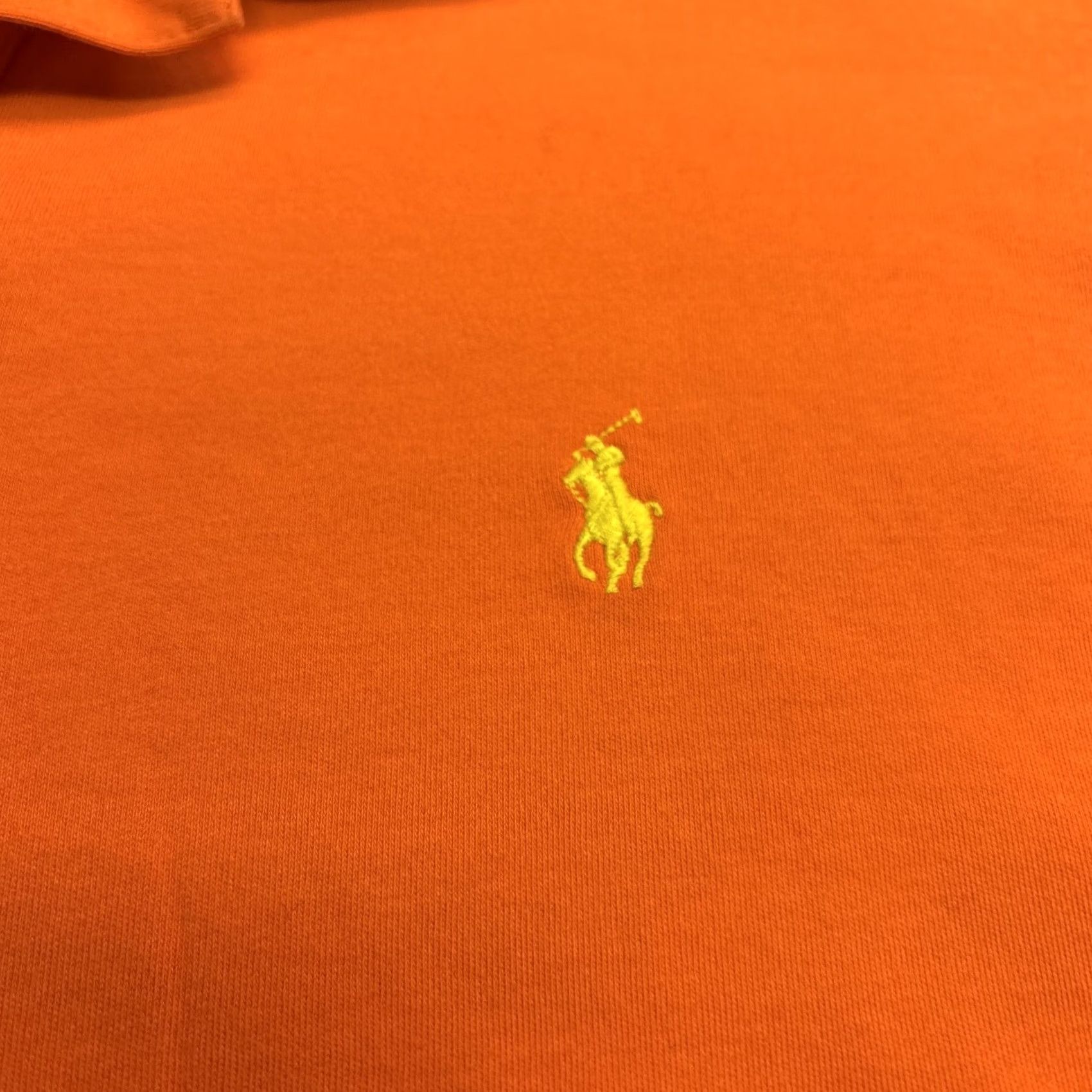 Polo Ralph Lauren Polo Ralph Lauren Polo Shirt Short Sleeve Button Solid Orange XXL Men’s Reg Size US XXL / EU 58 / 5 - 2 Thumbnail