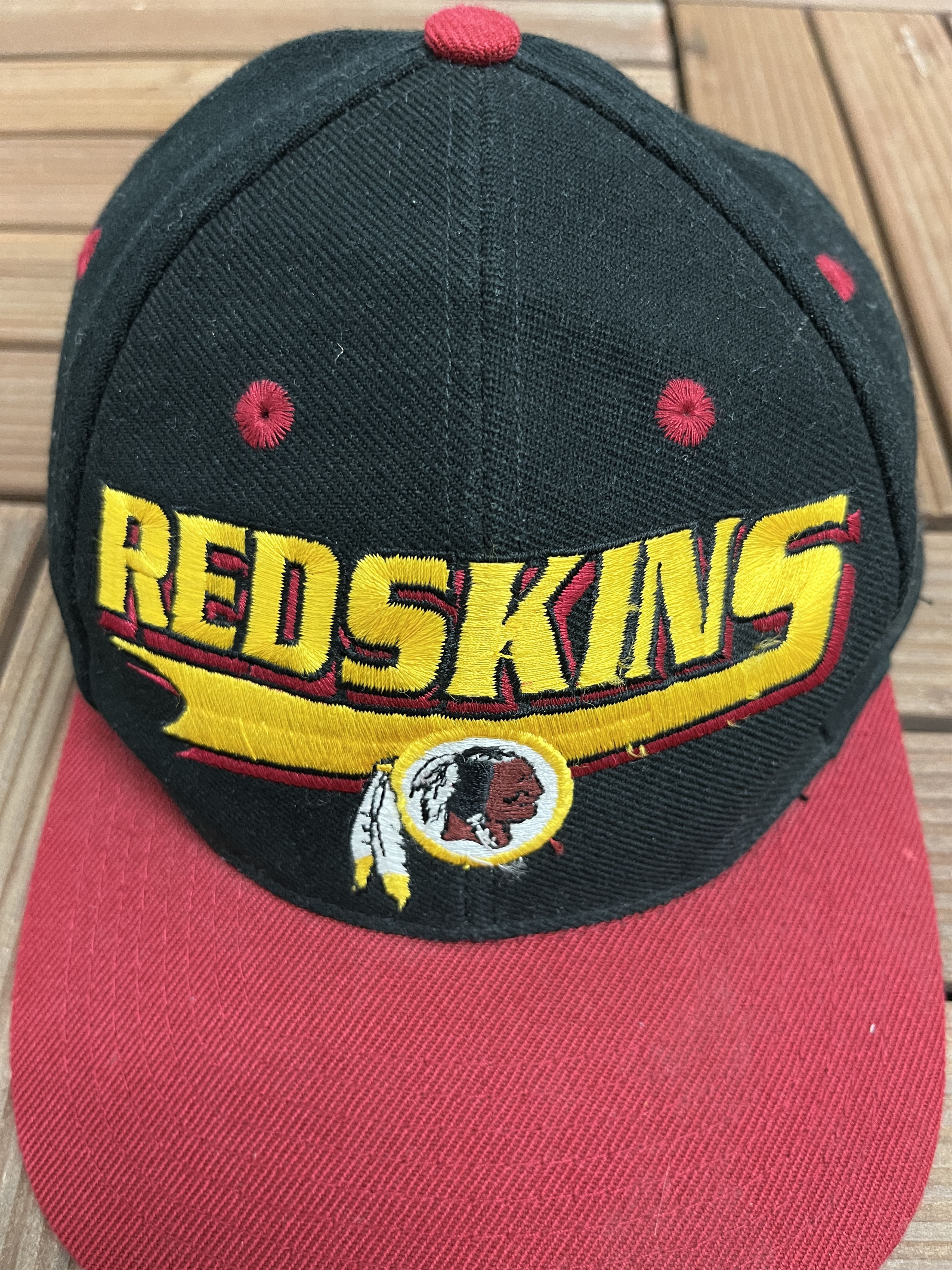 Logo Athletic × Vintage Washington Redskins Vintage Black Snap Back Hat Size ONE SIZE - 3 Thumbnail