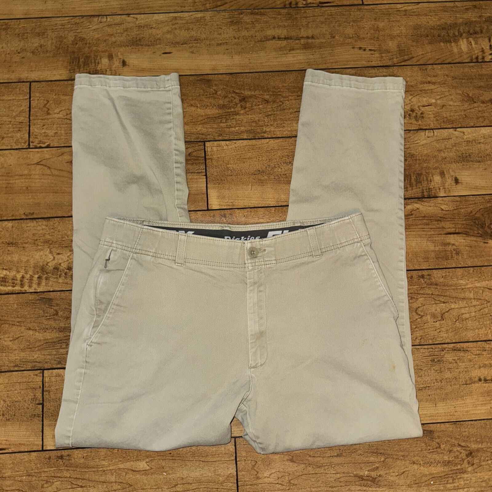Carhartt × Dickies × Vintage Dickies Flex Chino Pants Khaki 36x31 Workwear Punker Classic Size US 36 / EU 52 - 3 Thumbnail