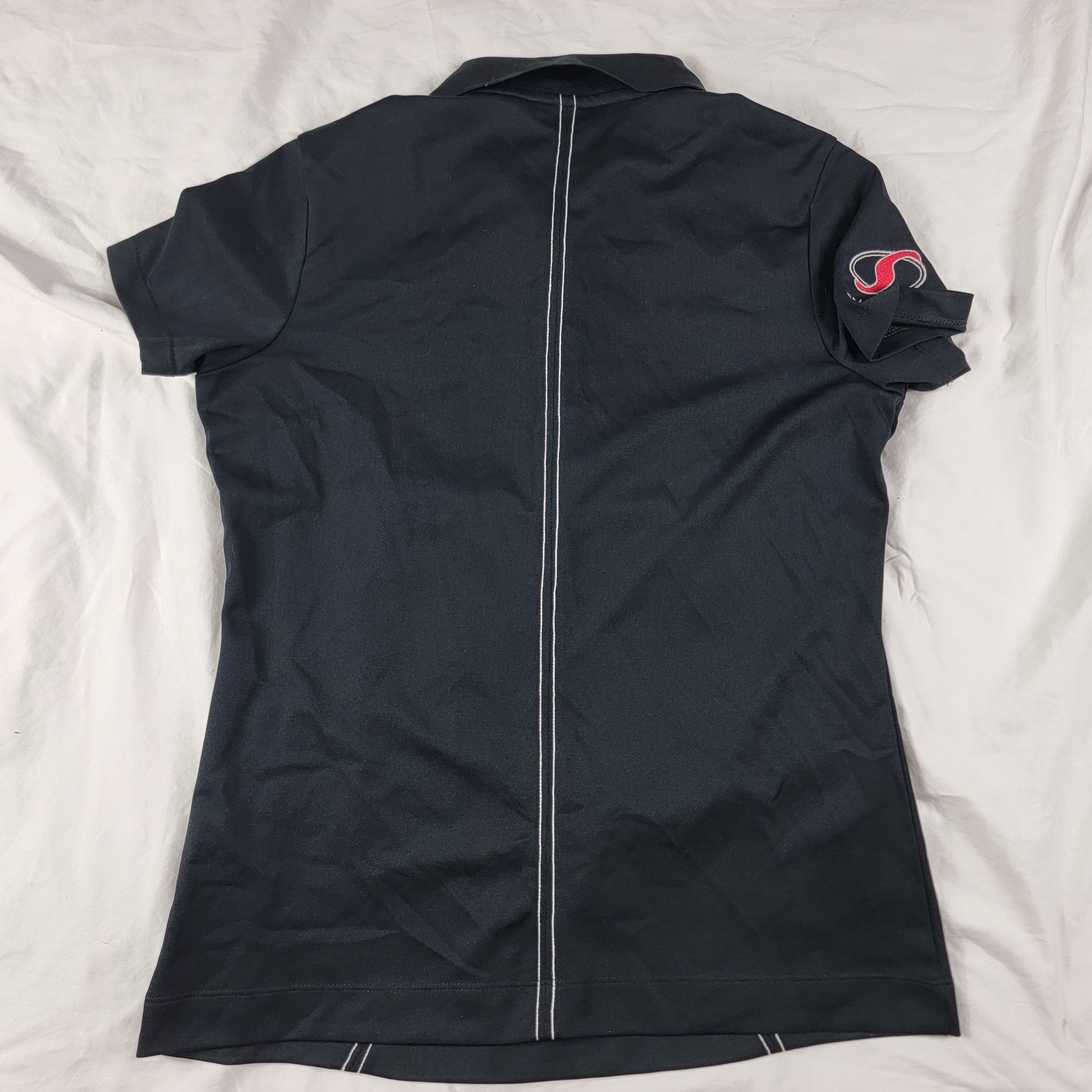 Nike Nike Golf Dri Tesla Womens Small Black Polo Shirt Casual Wor Size S / US 4 / IT 40 - 2 Thumbnail