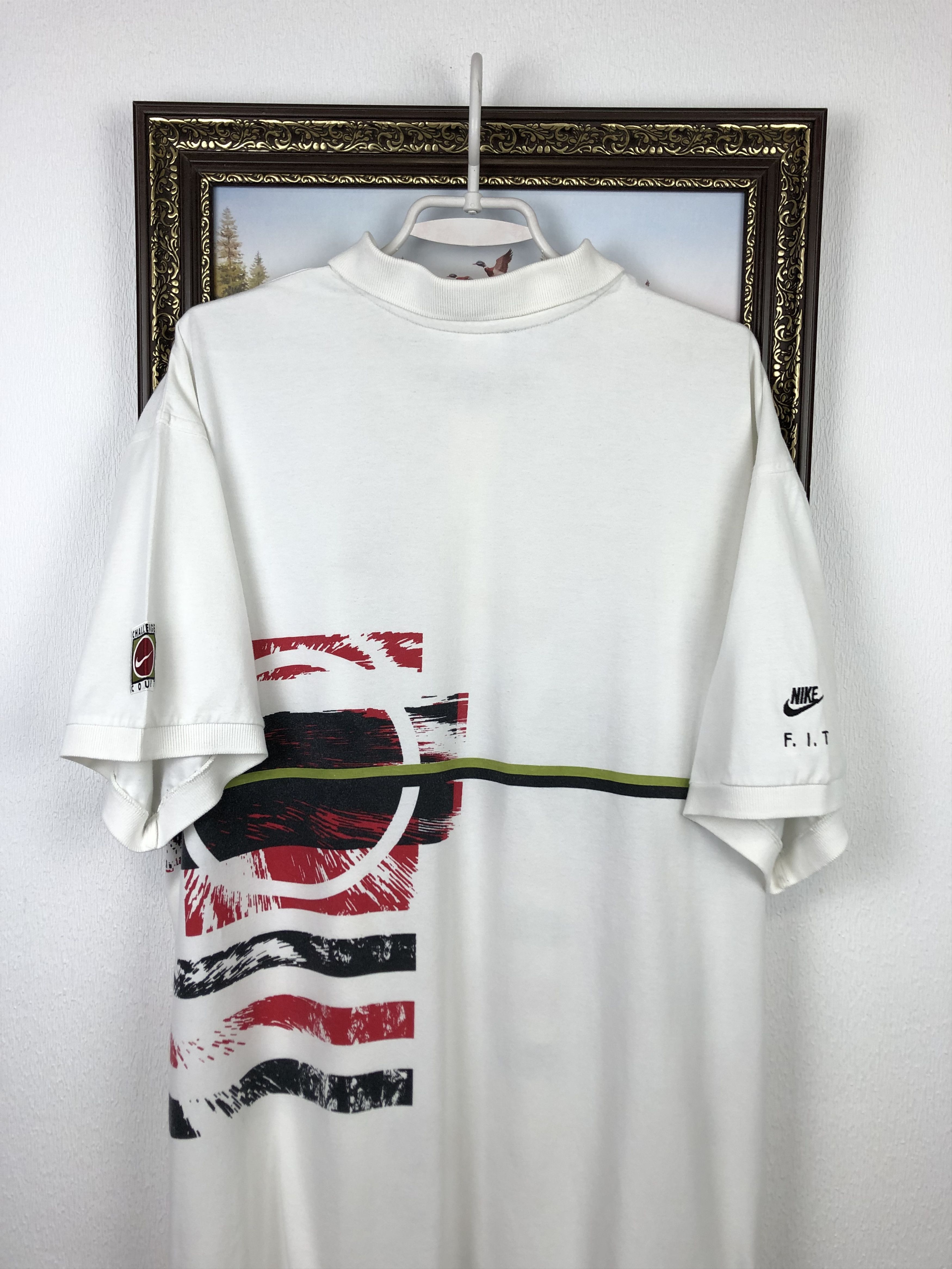 Nike Vintage 90's Nike Challenge Andre Agassi Polo Tennis Shirt Size US XL / EU 56 / 4 - 8 Thumbnail