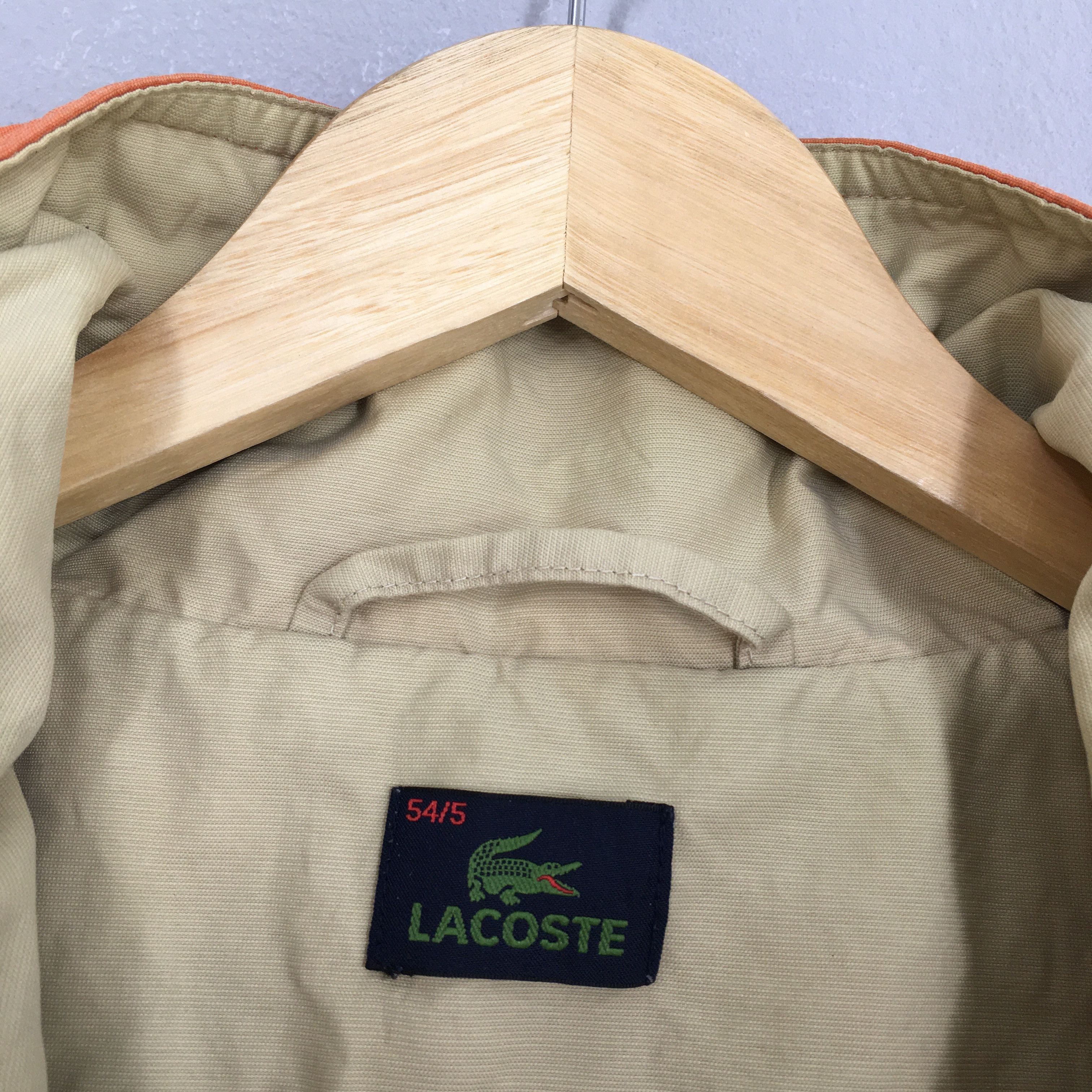 Lacoste Vintage Chemise Lacoste Hoodie Windbreaker Jacket Large Size US L / EU 52-54 / 3 - 6 Thumbnail