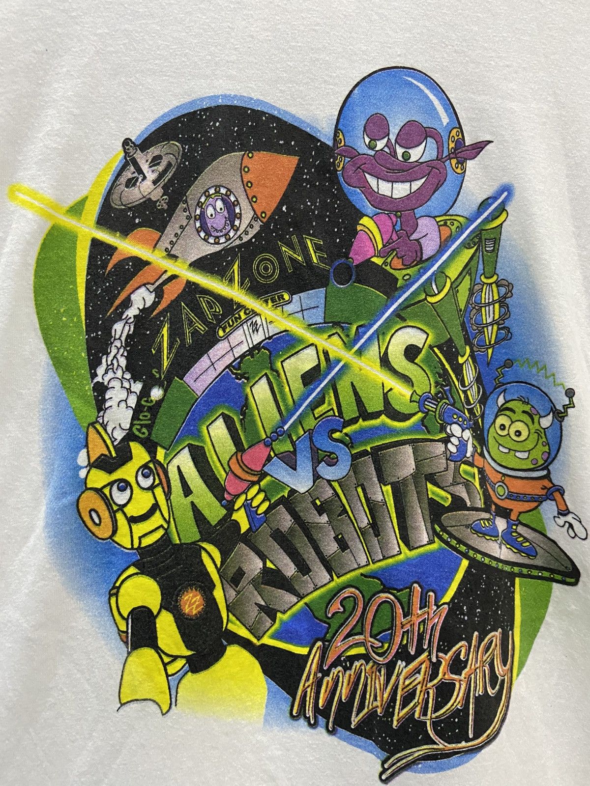 Other ZAP ZONE ALIENS VS ROBOT 20th ANNIVERSARY TEE SHIRT Size US M / EU 48-50 / 2 - 3 Thumbnail