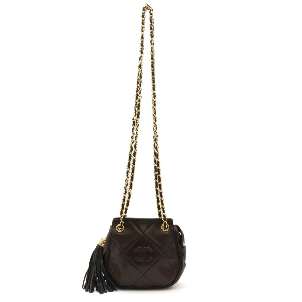 Chanel Chanel Chanel Leather Coco Mark Matelasse Chain Shoulder Tote Leather Shoulder Bag in Very Good Condition Size ONE SIZE - 1 Thumbnail