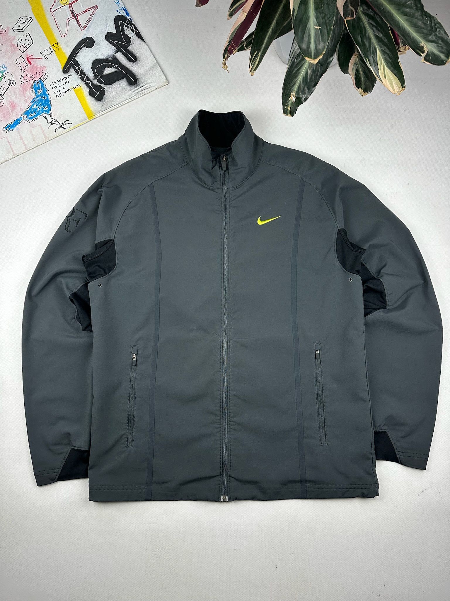 Nike Vintage Nike RF Roger Federer Rare Tennis Track Jacket Size US M / EU 48-50 / 2 - 1 Thumbnail
