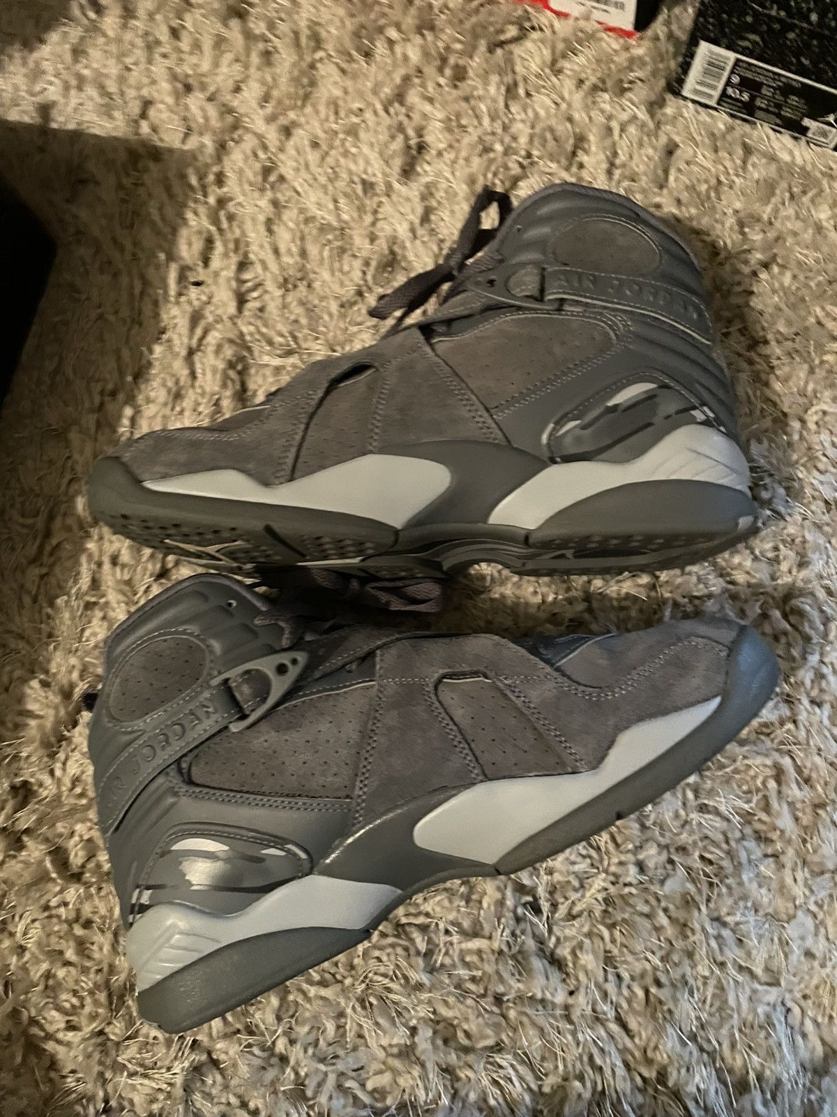 Jordan Brand Jordan 8 Cool Grey Size US 8.5 / EU 41-42 - 3 Thumbnail