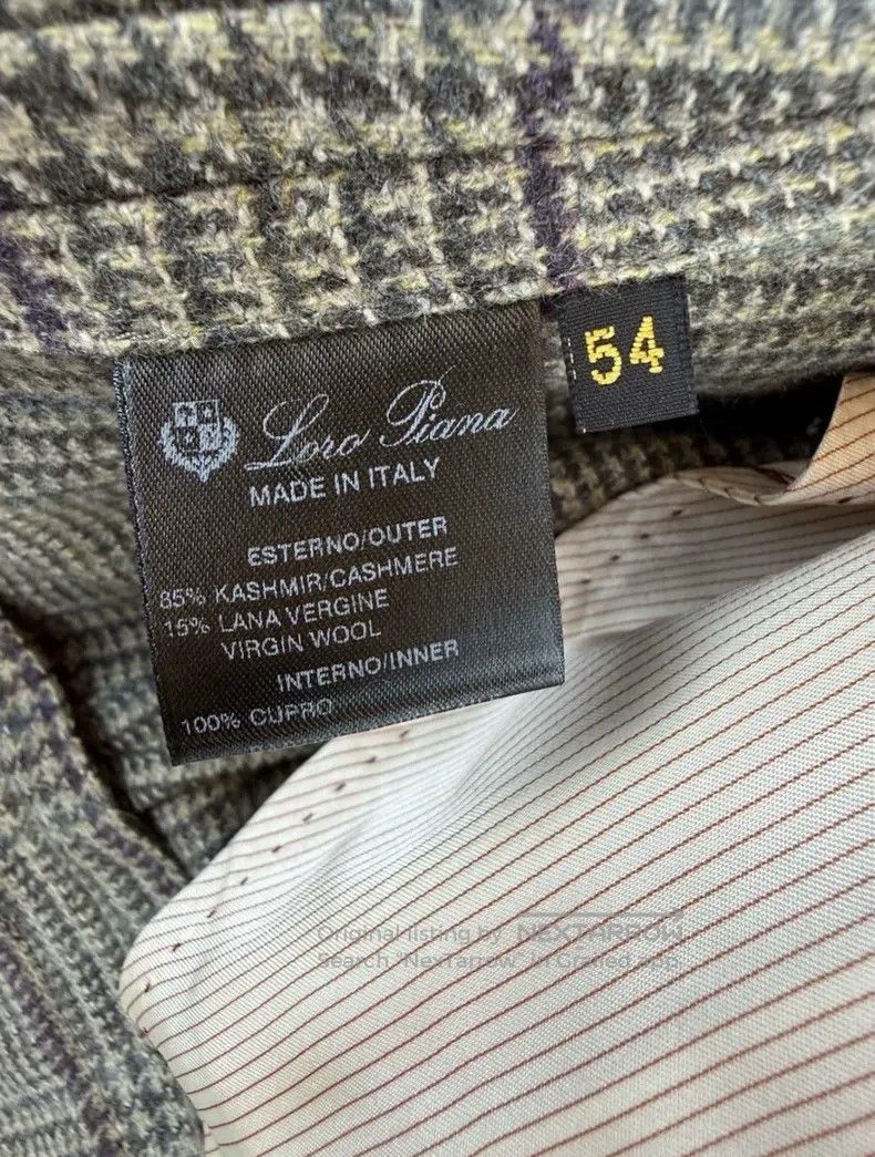 Loro Piana LORO PIANA Double-Breasted Blazer Jacket in Cashmere and W Size 54L - 6 Thumbnail