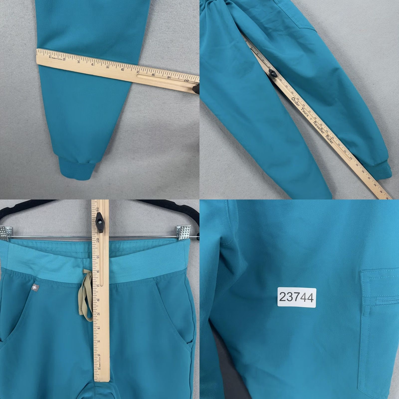 Vintage FIGS Scrub Pants Womens XS Blue Technical Collection Jogger Cargo Workwear Size 26" / US 2 / IT 38 - 9 Thumbnail